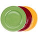 Tuxton DYA-112 11 1/4" Assorted Colors China Plate - 12/Case Main Thumbnail 1