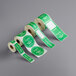 TamperSafe 2 1/2" x 6" Enjoy With Peace Of Mind Green Paper Tamper-Evident Label - 250/Roll Main Thumbnail 3