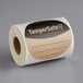 TamperSafe 3" Round Kraft Paper Tamper-Evident Label - 250/Roll Main Thumbnail 3