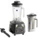 AvaMix commercial blender with stainless steel and Tritan plastic containers.
