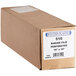 A brown box of Western Plastics perforated shrink wrap with a white label.