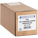 A brown box with a white label for Western Plastics 12" x 12" Perforated All-Purpose Shrink Wrap.