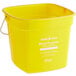 A yellow Noble Products King-Pail bucket with a handle.