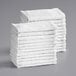 Choice 15" x 18" 18 oz. White Cotton Textured Terry Bar Towels in Bulk - 300/Case