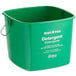 A green Noble Products King-Pail detergent bucket with a handle.