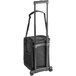 A black ServIt trolley cooler bag with wheels and a handle.