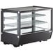 Avantco BCS-35-HC 34 5/8" Black Refrigerated Square Countertop Bakery Display Case with LED Lighting Main Thumbnail 2