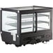 Avantco BCS-35-HC 34 5/8" Black Refrigerated Square Countertop Bakery Display Case with LED Lighting Main Thumbnail 3