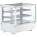 Avantco BCS-28-HC 27 1/2" White Refrigerated Square Countertop Bakery Display Case with LED Lighting Main Thumbnail 3