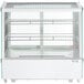 Avantco BCS-28-HC 27 1/2" White Refrigerated Square Countertop Bakery Display Case with LED Lighting Main Thumbnail 5