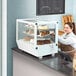 Avantco BCS-28-HC 27 1/2" White Refrigerated Square Countertop Bakery Display Case with LED Lighting Main Thumbnail 1