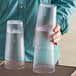 Choice 20 oz. Clear SAN Plastic Pebbled Tumbler - 12/Pack Main Thumbnail 4