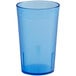 A blue plastic Choice pebbled tumbler.