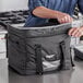 Vollrath VCBM100 1-Series Medium Insulated Food Pan Carrier / Catering Bag, 17" x 13" x 9" - Holds (3) Half Size Food Pans Main Thumbnail 1