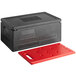 CaterGator Dash Black Full Size 8" Deep Top Loader EPP Insulated Food Pan Carrier with Red Hot Board Main Thumbnail 3