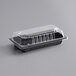 Emperor's Select 3 1/2" x 6 1/2" Small Sushi Container with Lid - 50/Pack Main Thumbnail 3