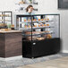 Avantco BCD-60-SB 60" Black Square Dry Bakery Display Case Main Thumbnail 1