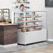 Avantco BCD-60-SW 60" White Square Dry Bakery Display Case Main Thumbnail 1