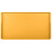 A rectangular yellow Cambro dietary tray.
