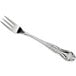 An Acopa Capulet stainless steel oyster fork with a silver plated handle.