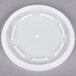 A white plastic Dart lid with round vents.