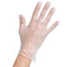 Noble Products Powder-Free Disposable Vinyl Gloves for Foodservice - Large - Case of 1000 (10 Boxes of 100) Main Thumbnail 1