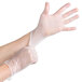 Noble Products Powder-Free Disposable Vinyl Gloves for Foodservice - Large - Case of 1000 (10 Boxes of 100) Main Thumbnail 3