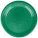 Creative Converting 28112021 9" Emerald Green Plastic Plate - 240/Case Main Thumbnail 2