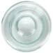 A clear glass lid with a round top.