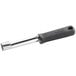 A Choice Apple Cupcake Corer with a black and silver tool with a black nylon handle.