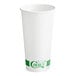 A white EcoChoice paper hot cup.