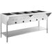 Avantco STE-5S Five Pan Open Well Electric Steam Table with Undershelf - 208/240V, 3750W Main Thumbnail 2