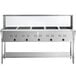 Avantco STE-5SG Five Pan Open Well Electric Steam Table with Undershelf, Overshelf, and Sneeze Guard - 208/240V, 3750W Main Thumbnail 4
