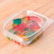 Genpak 4 oz. Clear Hinged Deli Container - 100/Pack Main Thumbnail 1