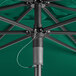 Lancaster Table & Seating 6' Forest Green Push Lift Umbrella with 1 1/2" Aluminum Pole Main Thumbnail 5