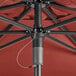 Lancaster Table & Seating 6' Terracotta Push Lift Umbrella with 1 1/2" Aluminum Pole Main Thumbnail 5