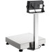 AvaWeigh BS150TK 150 lb. Receiving Scale with 14" x 12" Platform and 16" Stainless Steel Tower Main Thumbnail 3