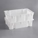 Choice White Solid Agricultural Crate - 24" x 16 1/8" x 6 11/16" Main Thumbnail 4