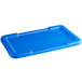 A blue rectangular lid for a meat lug box.