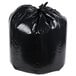 A black Berry low density trash bag.