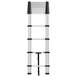 A white Cosco aluminum ladder with black accents.