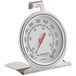 An AvaTemp oven thermometer with a red handle.