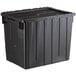 A large black plastic Choice chafer storage box with attached lid.