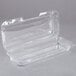 Durable Packaging PXT-350 Duralock 12" x 5" x 3" Clear Hinged Lid Plastic Container - 250/Case Main Thumbnail 3
