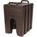 Cambro 1000LCD131 Camtainers® 11.75 Gallon Dark Brown Insulated Beverage Dispenser Main Thumbnail 2