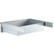 A Steelton metal drawer with a stainless steel front.