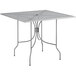 Lancaster Table & Seating Harbor Gray 36" Square Outdoor Standard Height Table with Ornate Legs Main Thumbnail 3