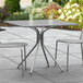Lancaster Table & Seating Harbor Gray 36" Square Outdoor Standard Height Table with Modern Legs Main Thumbnail 1