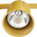 An Avantco gold heat lamp with a round bulb.