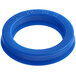 A blue rubber sealing ring with white numbers.